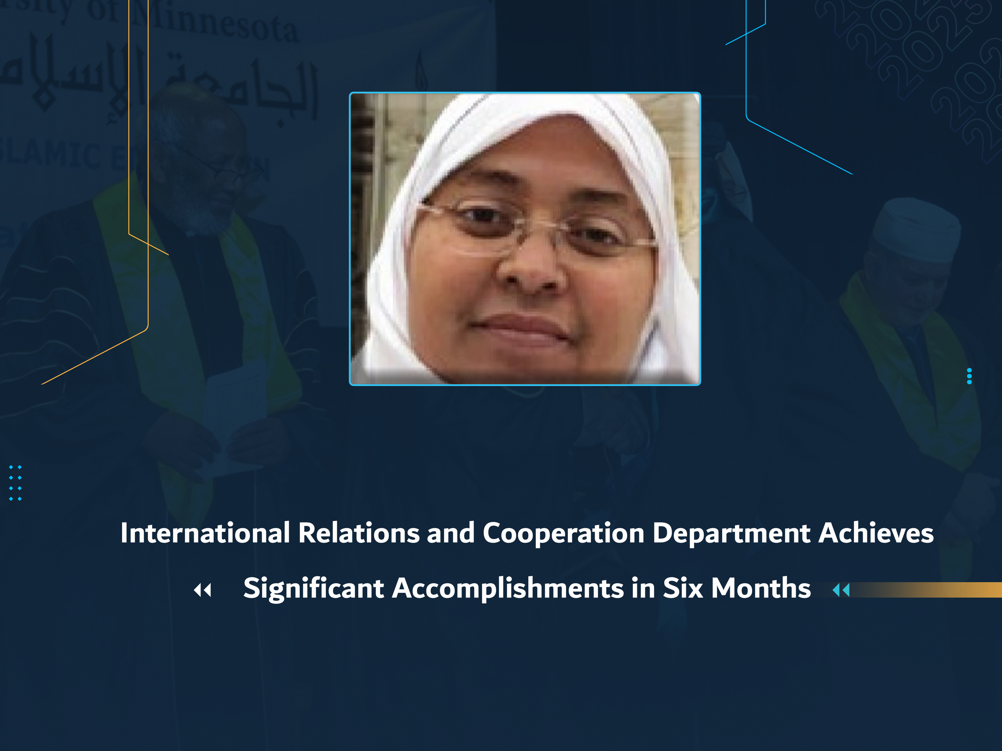 International Relations and Cooperation Department Achieves Significant Accomplishments in Six Months