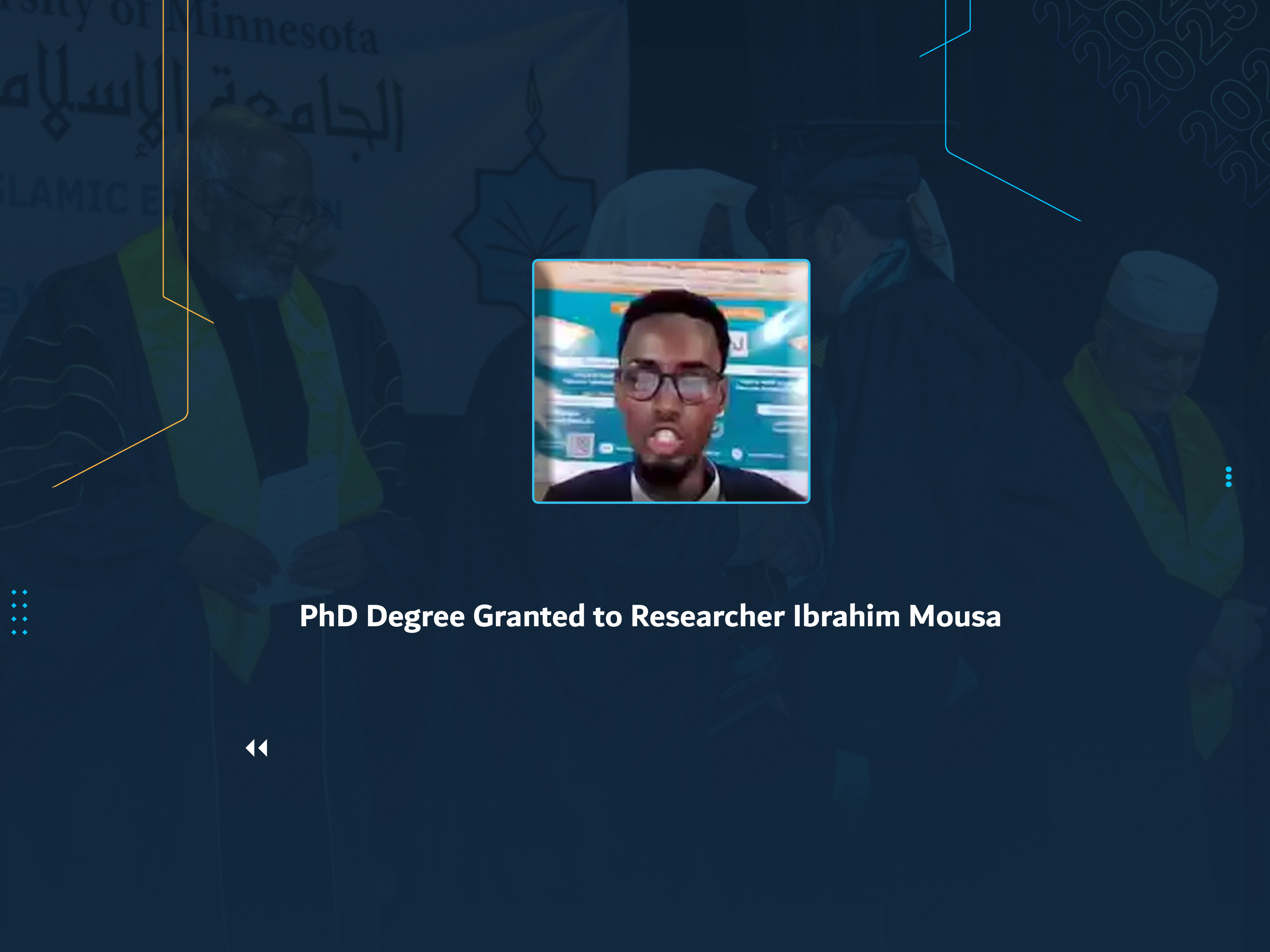 PhD Degree Granted to Researcher Ibrahim Mousa