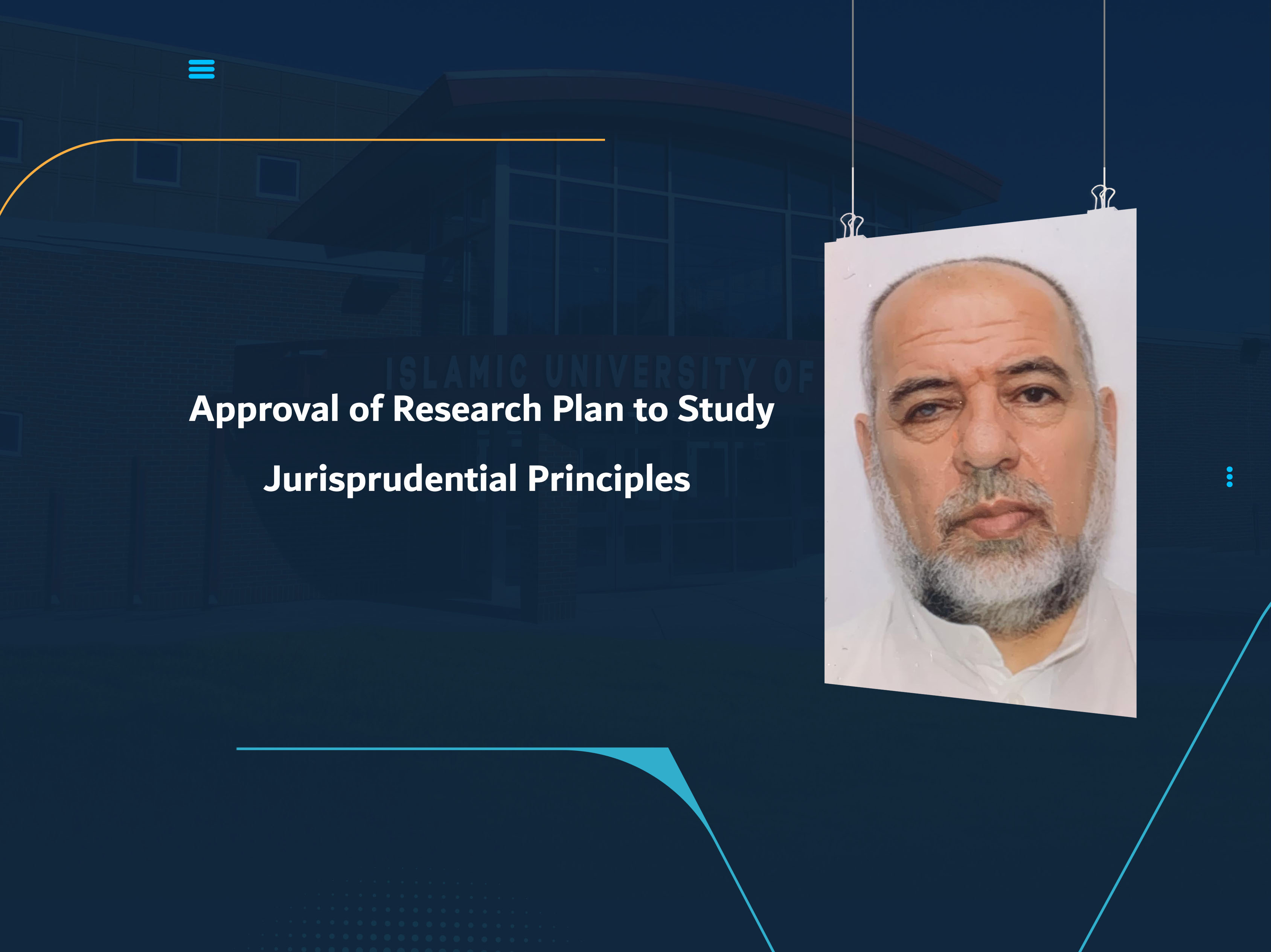 Approval of Research Plan to Study Jurisprudential Principles