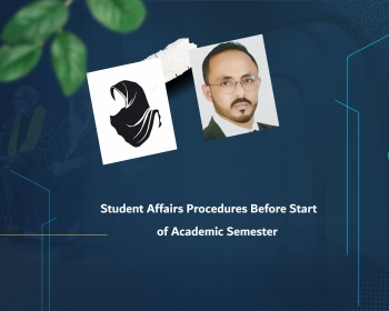 Student Affairs Procedures Before Start of Academic Semester