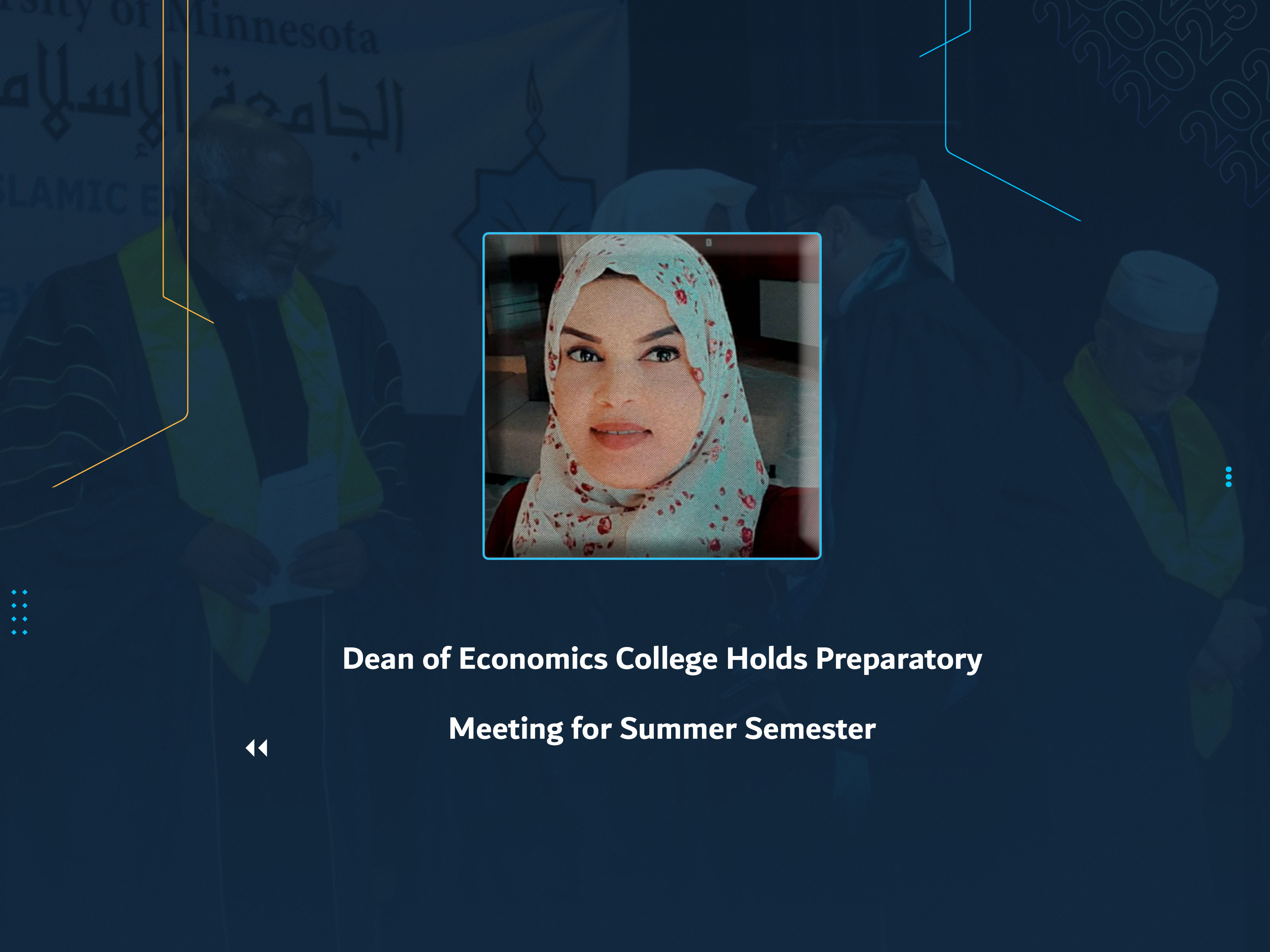 Dean of Economics College Holds Preparatory Meeting for Summer Semester