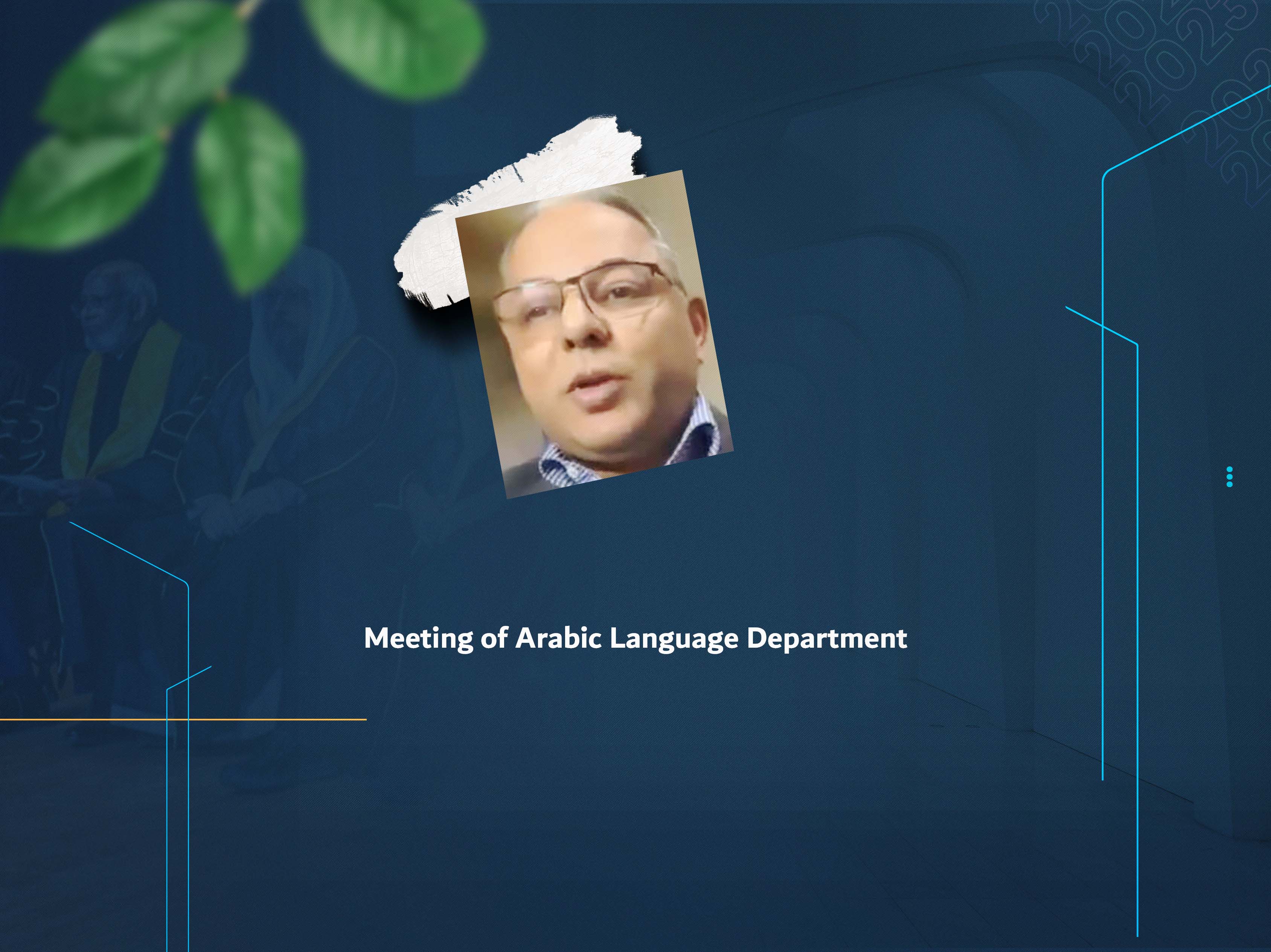 Meeting of Arabic Language Department