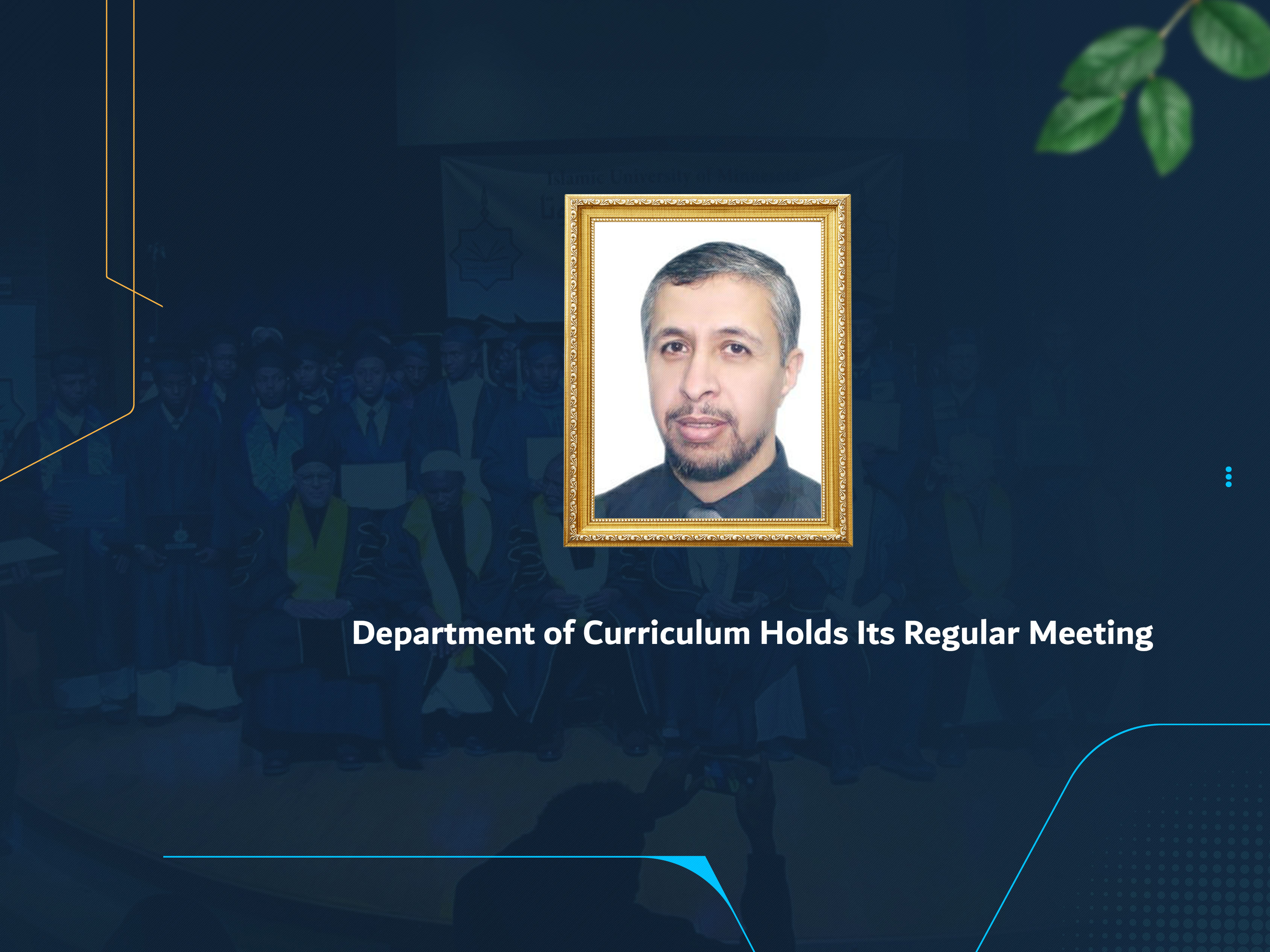 Department of Curriculum Holds Its Regular Meeting