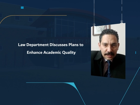 Law Department Discusses Plans to Enhance Academic Quality