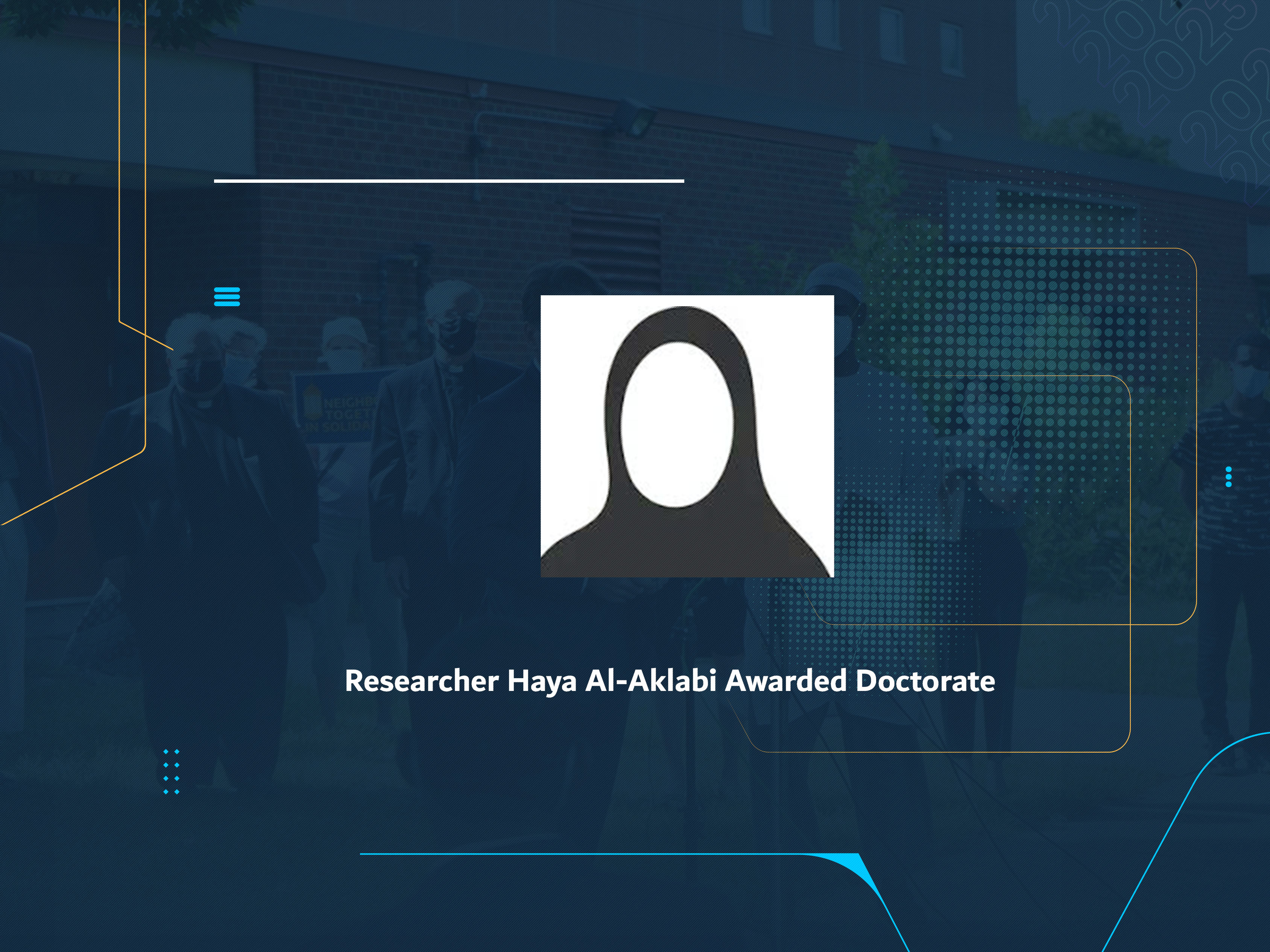 Researcher Haya Al-Aklabi Awarded Doctorate