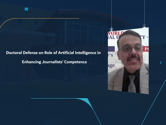 Doctoral Defense on Role of Artificial Intelligence in Enhancing Journalists’ Competence