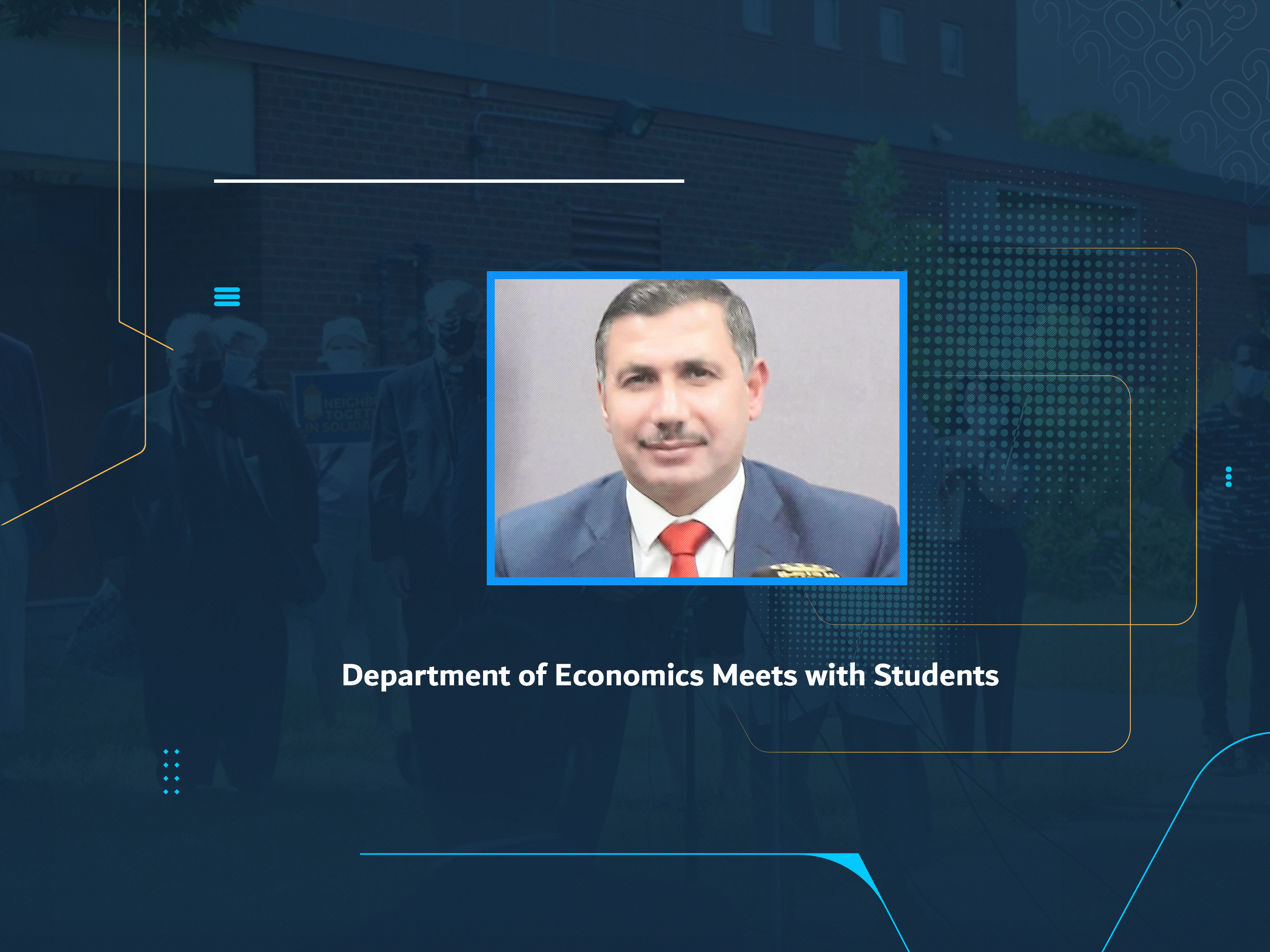 Department of Economics Meets with Students