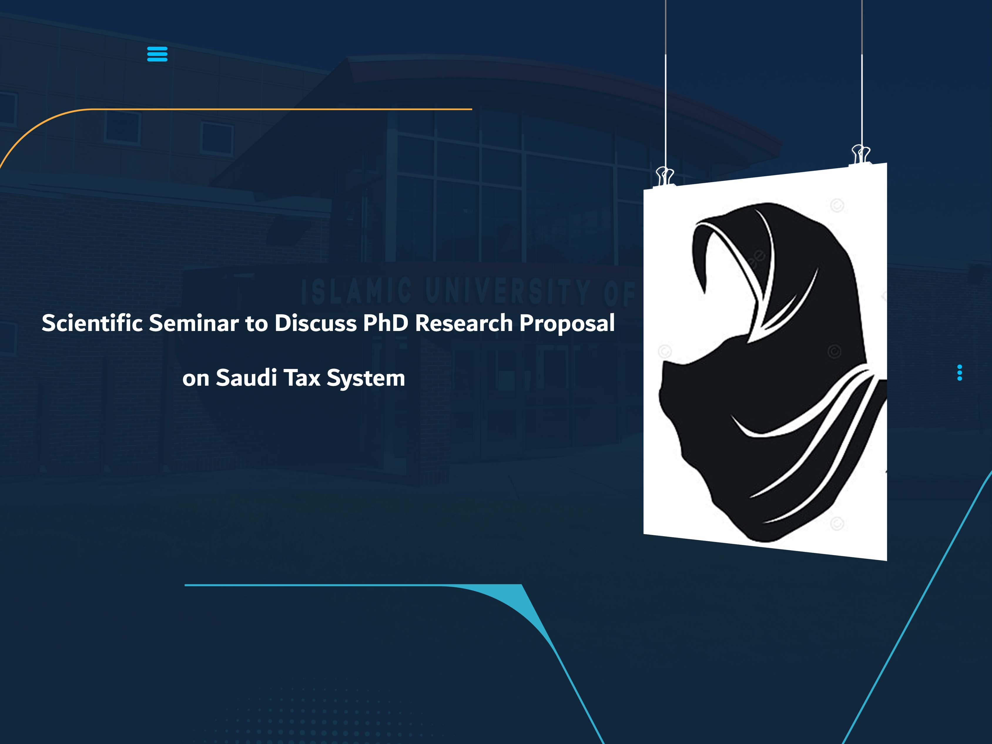 Scientific Seminar to Discuss PhD Research Proposal on Saudi Tax System