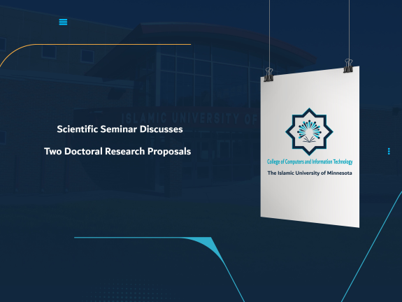 Scientific Seminar Discusses Two Doctoral Research Proposals