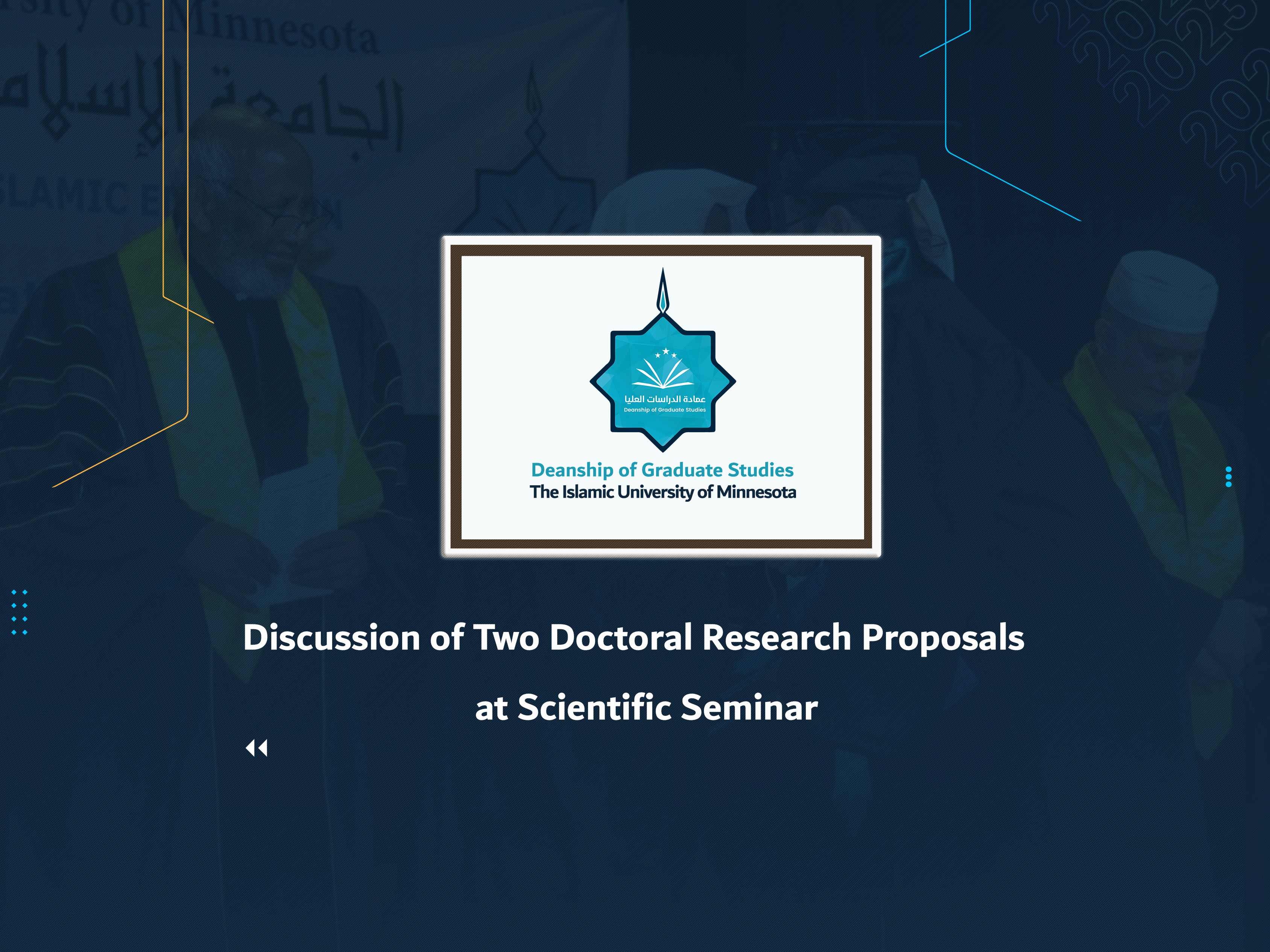 Discussion of Two Doctoral Research Proposals at Scientific Seminar