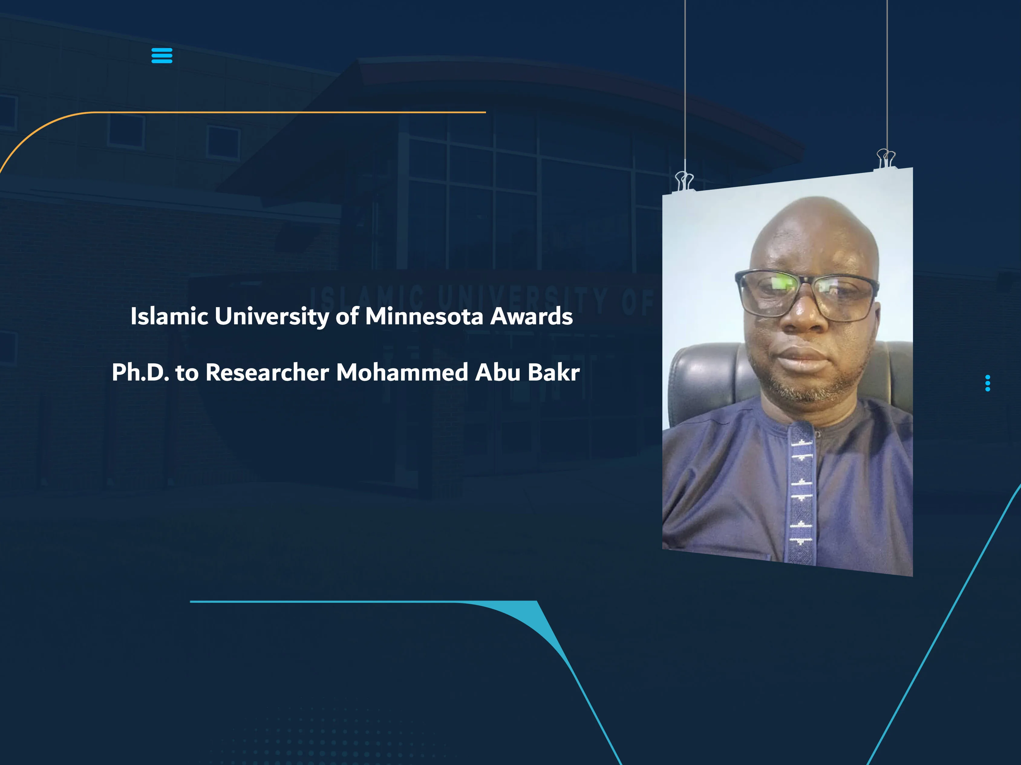 Islamic University of Minnesota Awards Ph.D. to Researcher Mohammed Abu Bakr