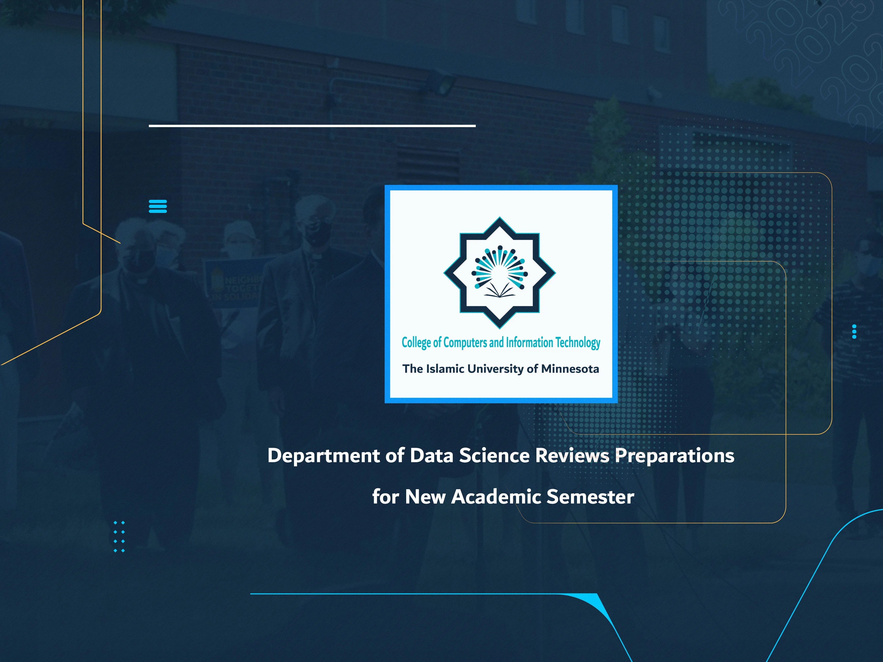 Department of Data Science Reviews Preparations for New Academic Semester