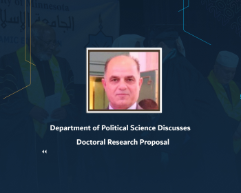 Department of Political Science Discusses Doctoral Research Proposal
