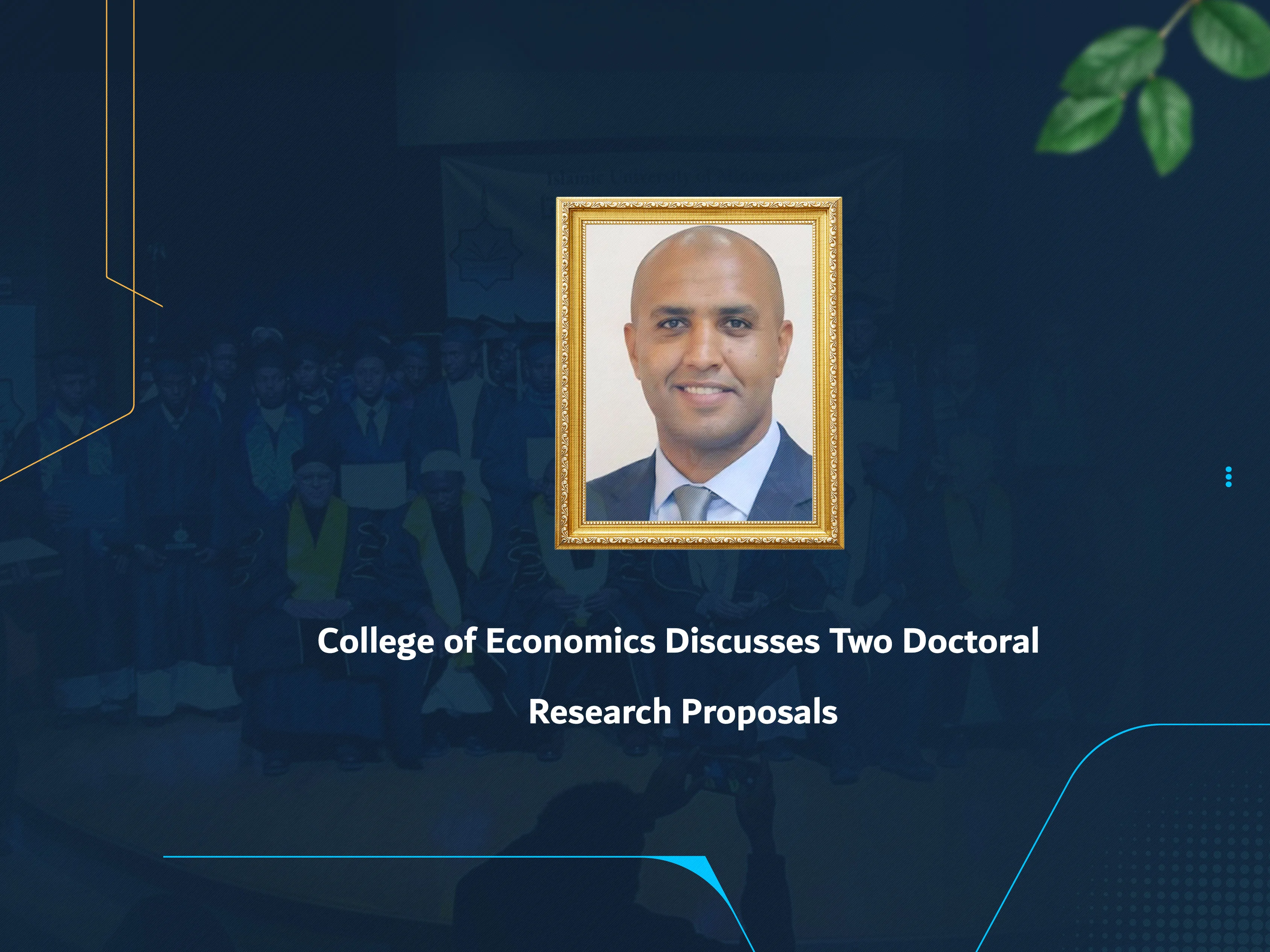 College of Economics Discusses Two Doctoral Research Proposals