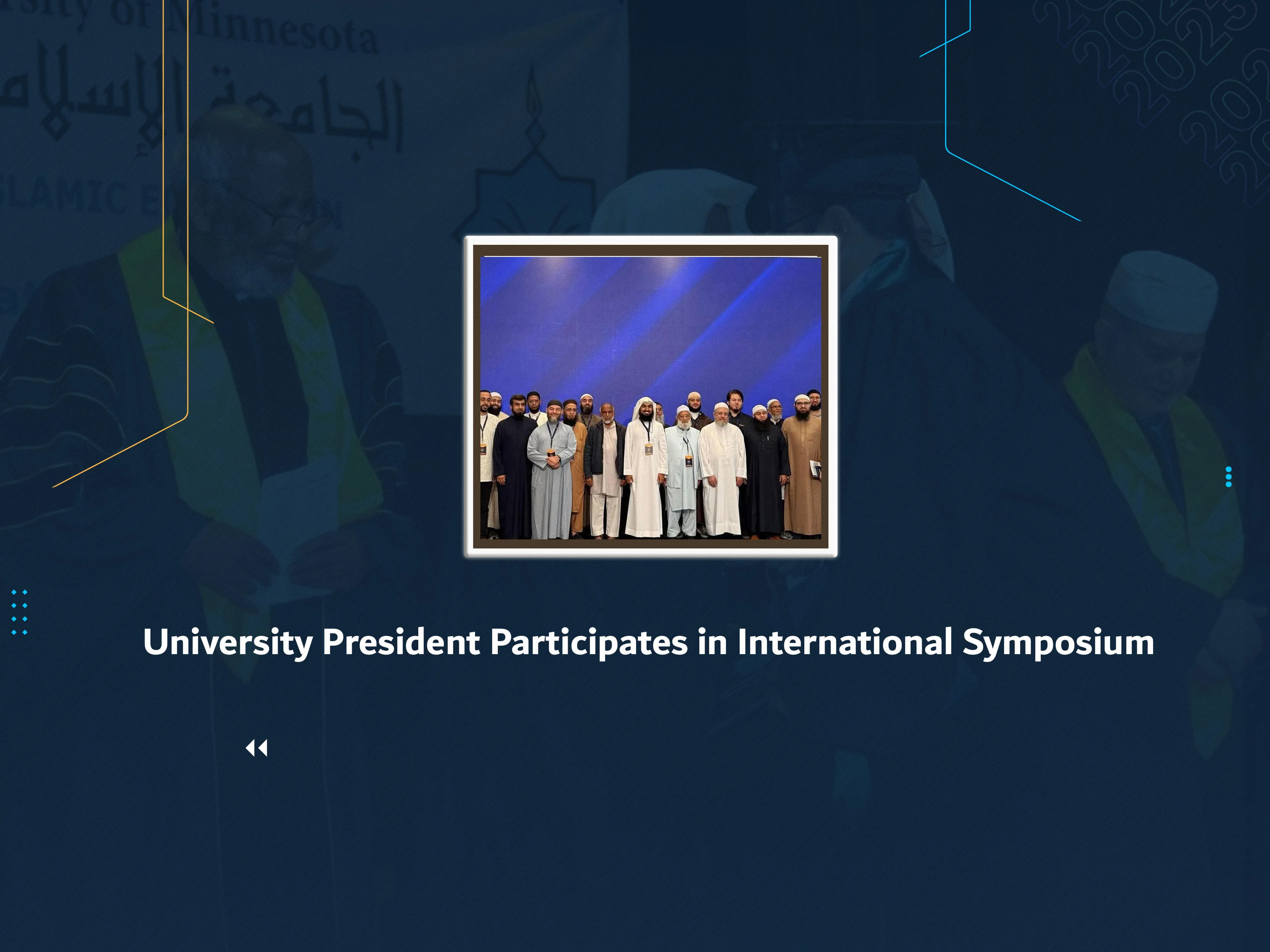 University President Participates in International Symposium