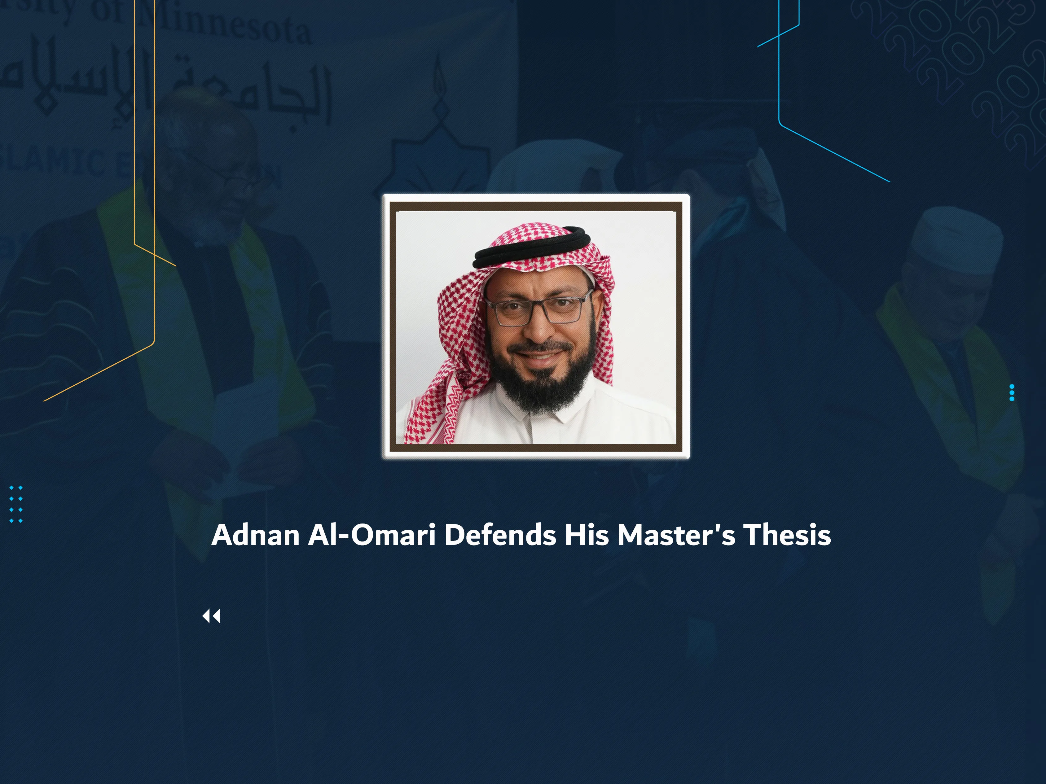 Adnan Al-Omari Defends His Master's Thesis