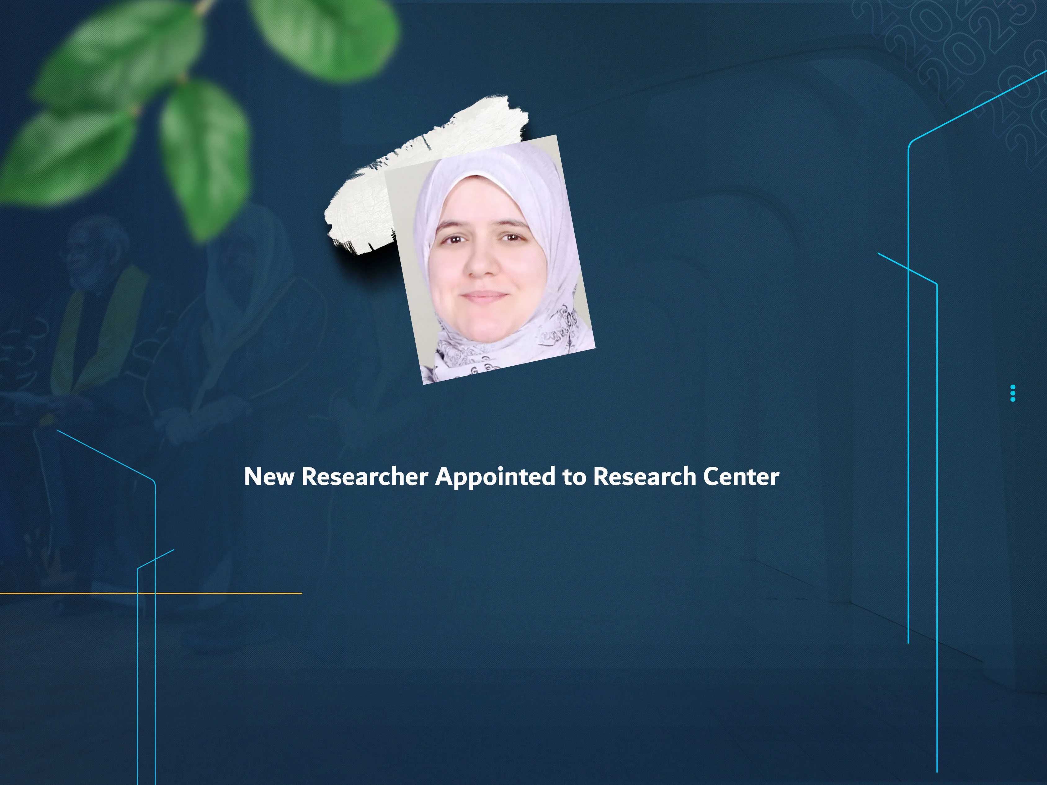 New Researcher Appointed to Research Center