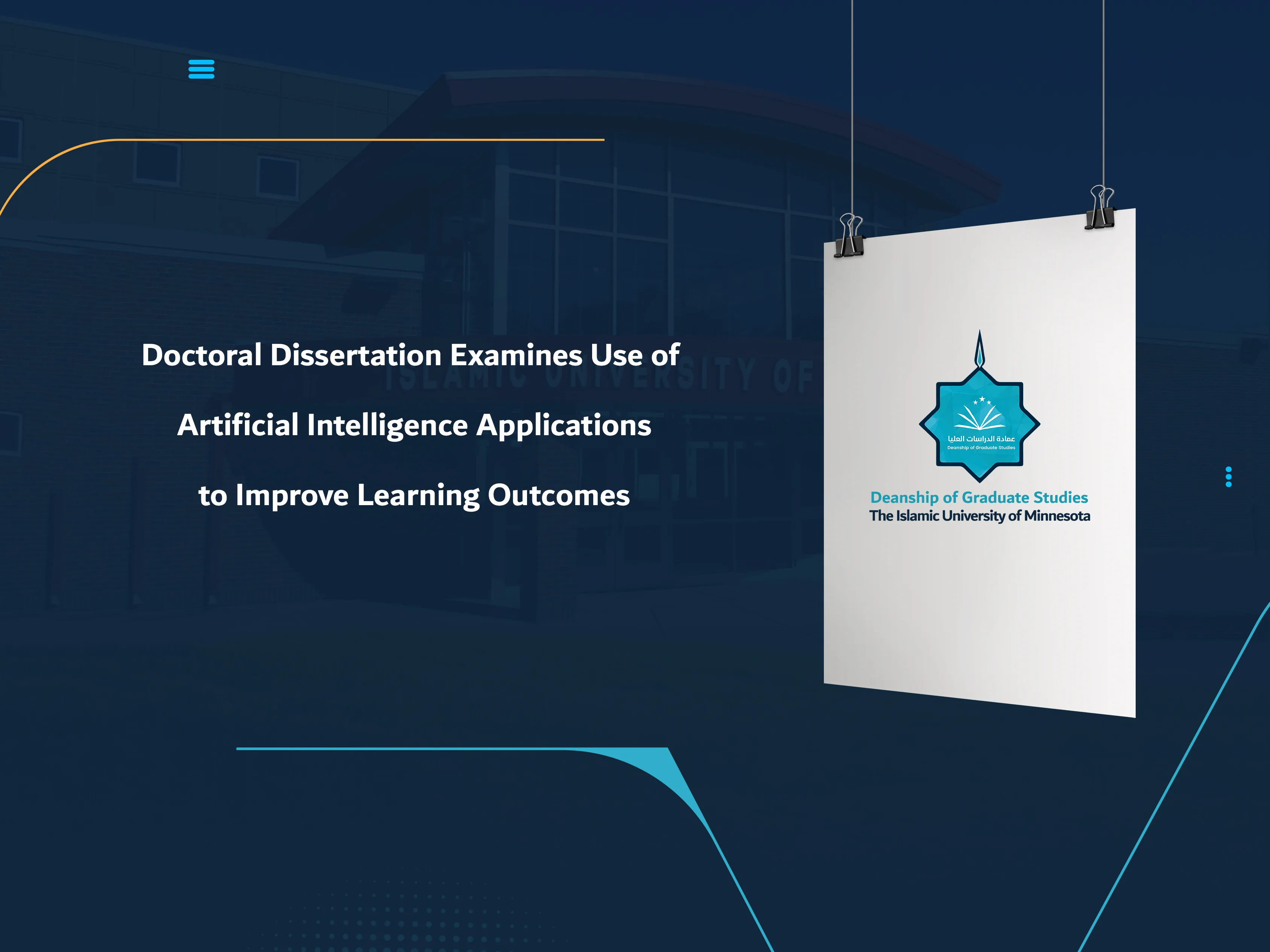 Doctoral Dissertation Examines Use of Artificial Intelligence Applications to Improve Learning Outcomes