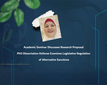PhD Dissertation Defense Examines Legislative Regulation of Alternative Sanctions