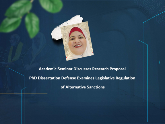 PhD Dissertation Defense Examines Legislative Regulation of Alternative Sanctions
