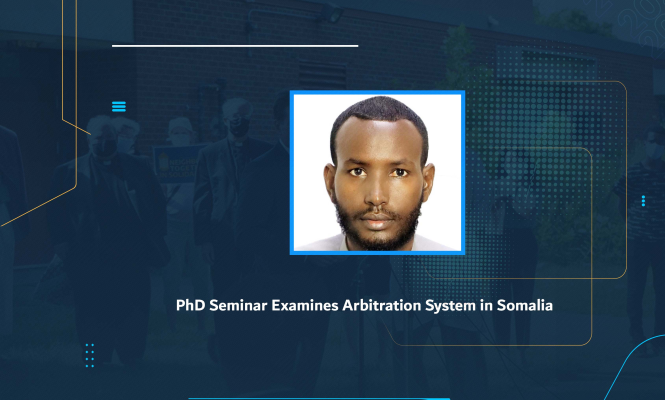 PhD Seminar Examines Arbitration System in Somalia