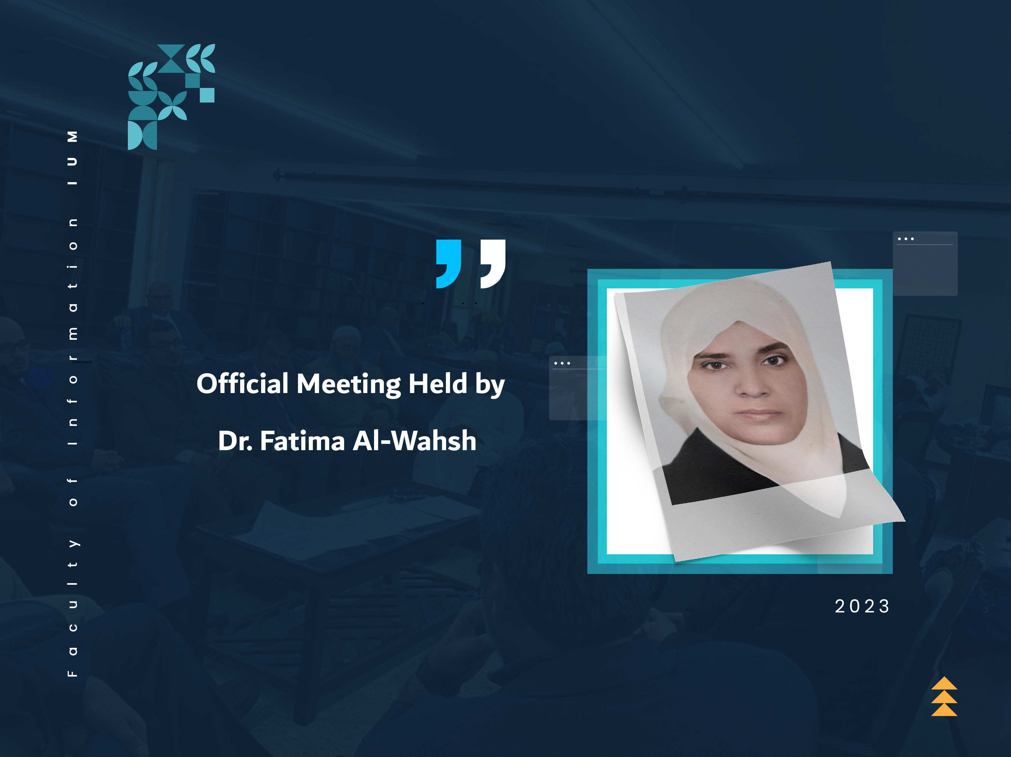 Official Meeting Held by Dr. Fatima Al-Wahsh
